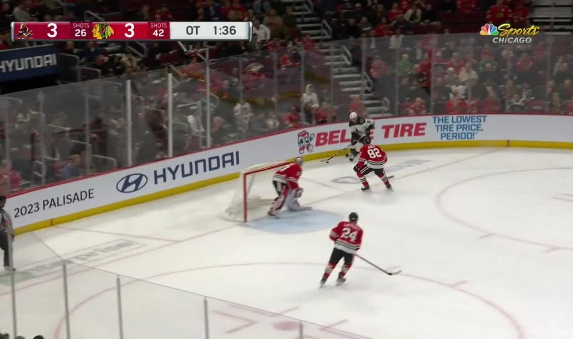 Caleb Jones with a Spectacular Goal vs. Arizona Coyotes