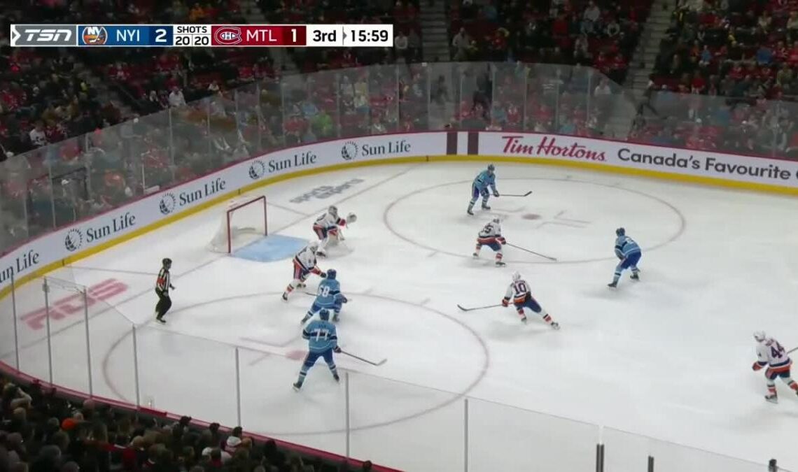 Justin Barron with a Goal vs. New York Islanders