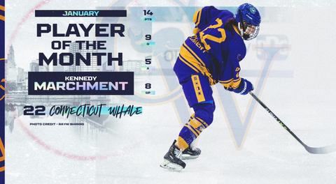 News: MARCHMENT NAMED PHF PLAYER OF THE MONTH FOR JANUARY