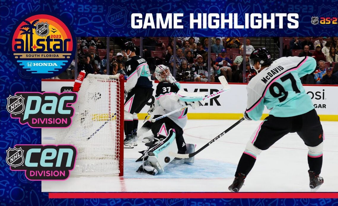Pacific vs. Central | 2023 NHL All-Star Game 1 Highlights