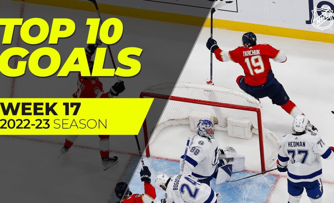 The Best NHL Goals of Week 17 | Tkachuk, Benn, Crosby and Ovechkin | 2022-23 Season