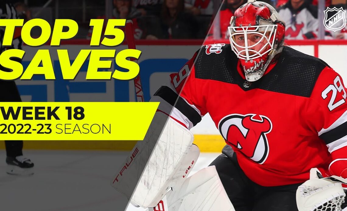 The Best Saves from Week 18 | Binnington, Luukkonen, Blackwood | 2022-23 NHL Season