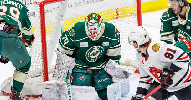 WILD POINT STREAK MOVES TO 13 GAMES, IOWA DROPS SHOOTOUT 3-2 TO ROCKFORD