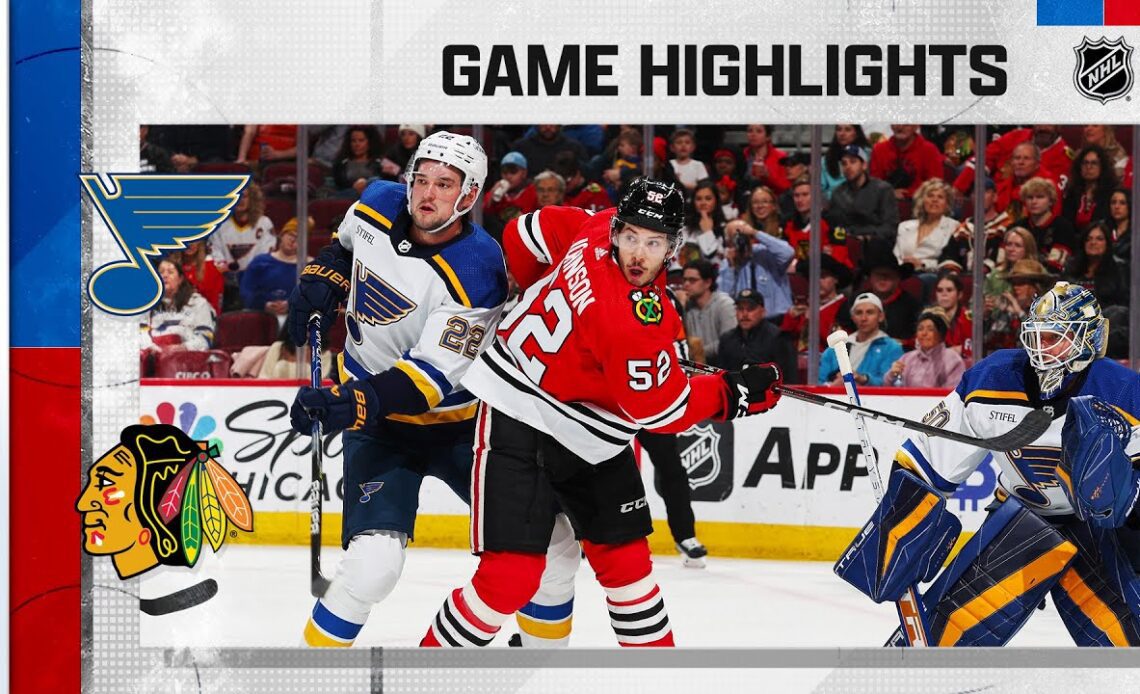 Blues @ Blackhawks 3/30 | NHL Highlights 2023