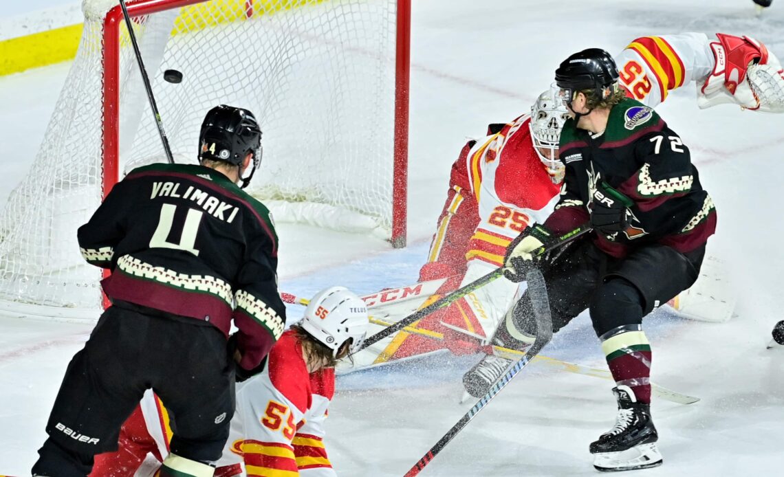 Boyd scores overtime winner as Flames' playoff hopes fading with loss to Coyotes