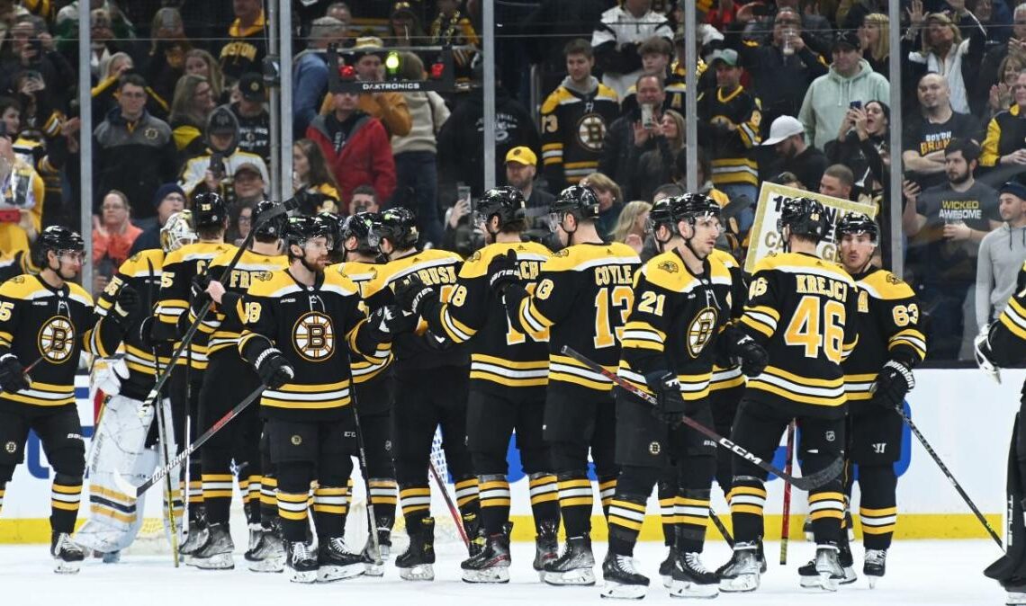 Bruins break team record for wins previously held by Bobby Orr's 1970-71 squad