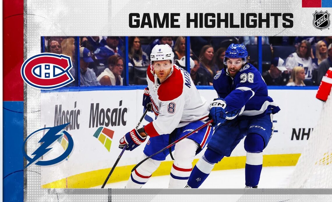 Canadiens @ Lightning 3/18 | NHL Highlights 2023