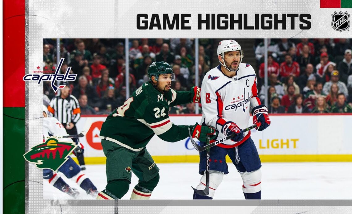 Capitals @ Wild 3/19 | NHL Highlights 2023
