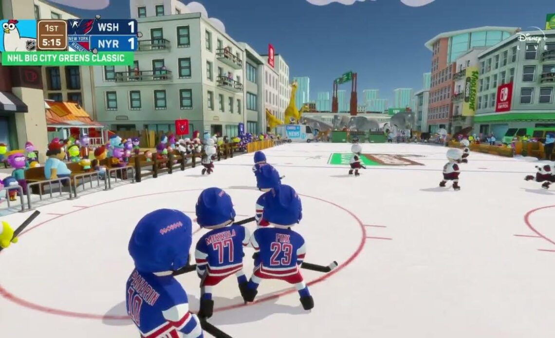 Capitals and Rangers trade goals in the NHL Big City Greens Classic!