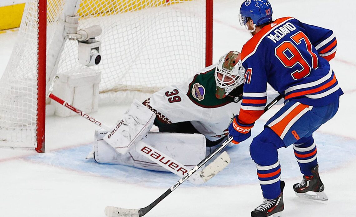 Connor McDavid's 60th goal lifts Oilers over Coyotes in OT