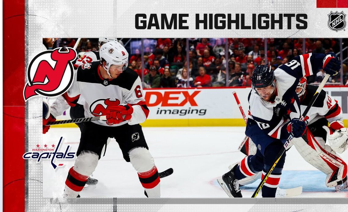 Devils @ Capitals 3/9 | NHL Highlights 2023