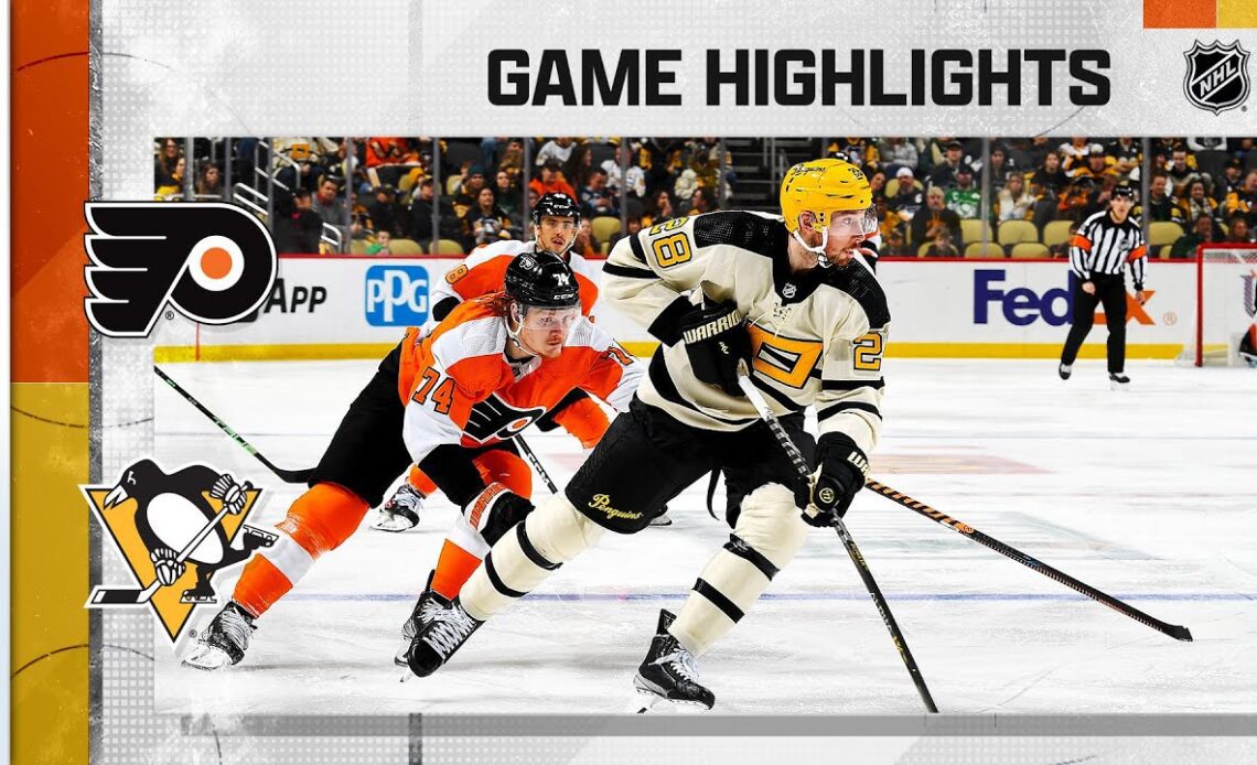 Flyers @ Penguins 3/11 | NHL Highlights 2023
