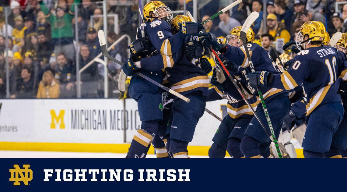 Irish Secure Home Ice With Overtime Win – Notre Dame Fighting Irish – Official Athletics Website