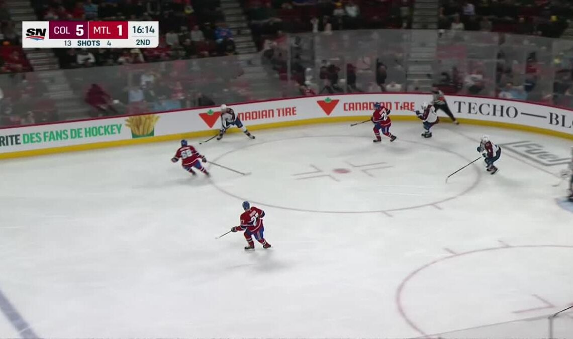 J.T. Compher with a Goal vs. Montreal Canadiens