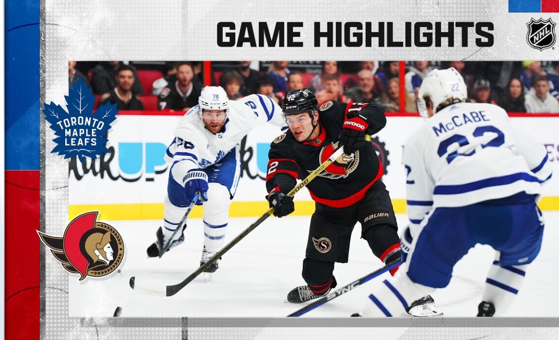 Maple Leafs @ Senators 3/18 | NHL Highlights 2023