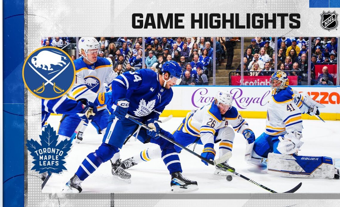 Sabres @ Maple Leafs 3/13 | NHL Highlights 2023