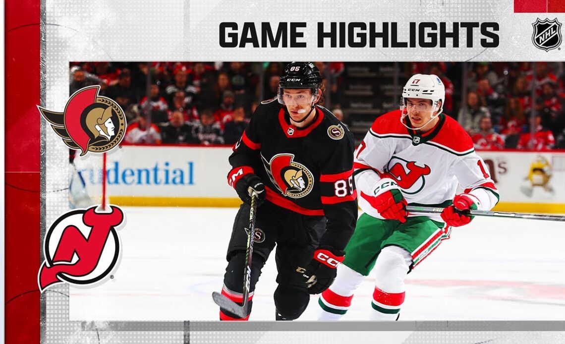 Senators @ Devils 3/25 | NHL Highlights 2023