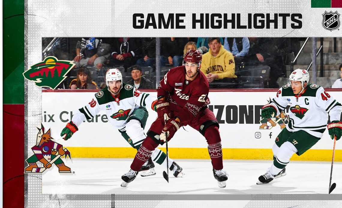 Wild @ Coyotes 3/12 | NHL Highlights 2023