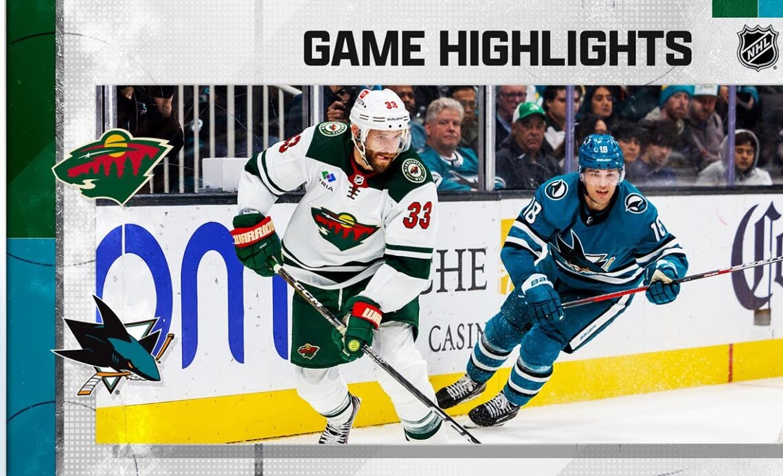 Wild @ Sharks 3/11 | NHL Highlights 2023