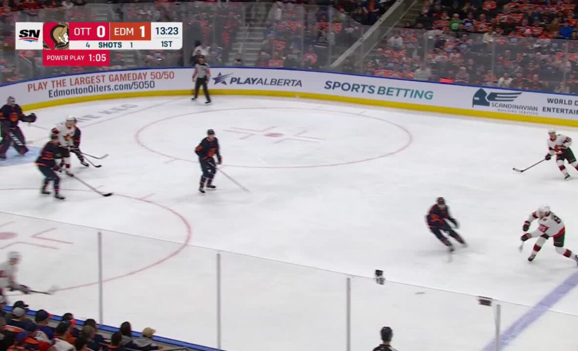 a Goal from Edmonton Oilers vs. Ottawa Senators