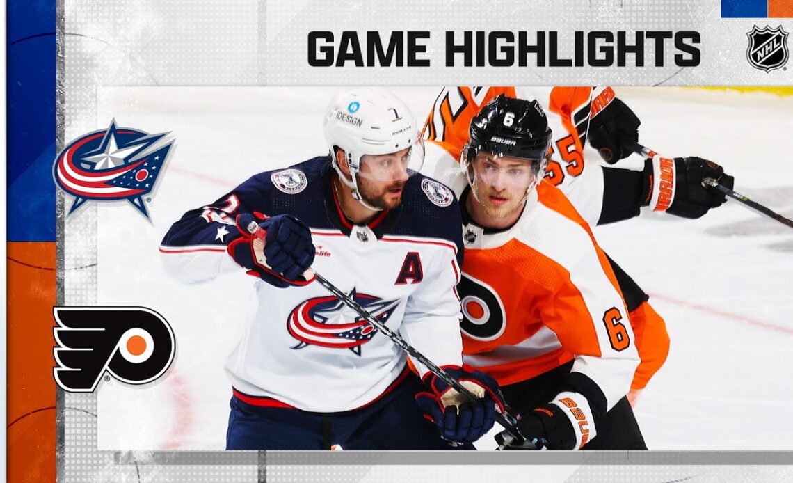 Blue Jackets @ Flyers 4/11 | NHL Highlights 2023