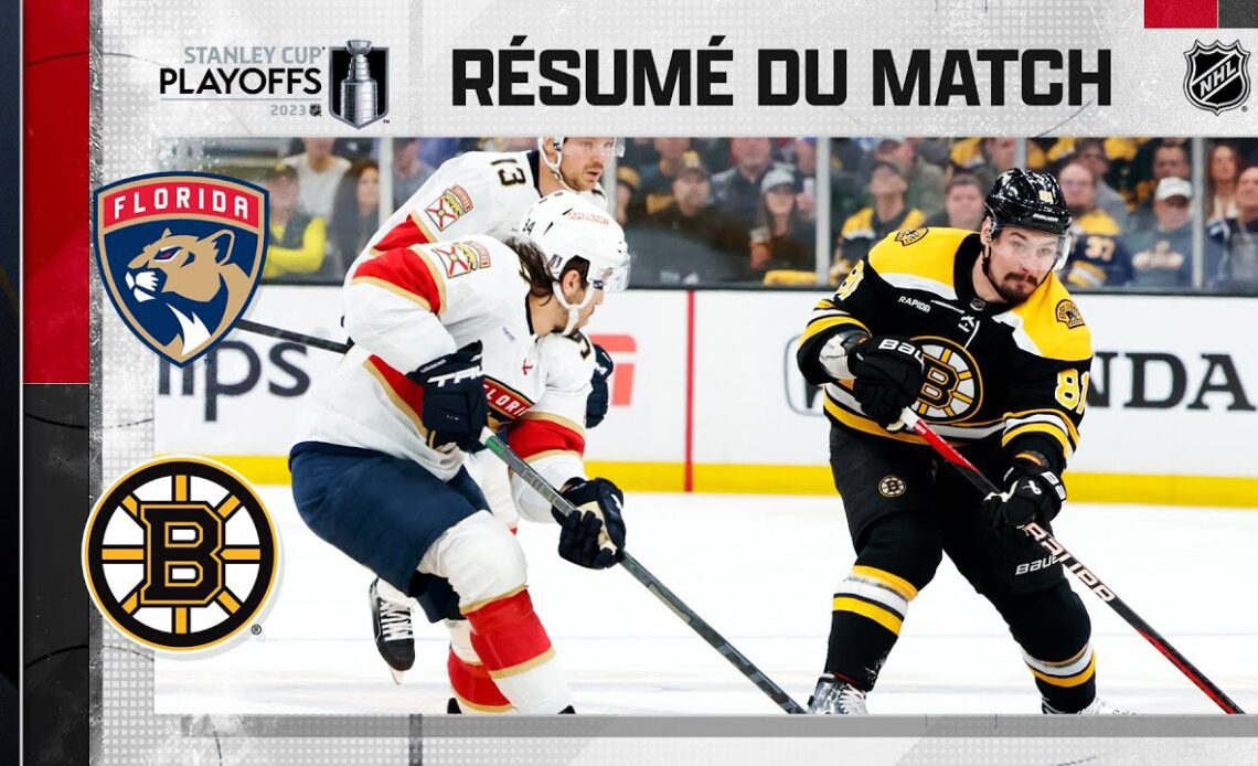 Faits saillants, match no 1 Bruins vs Panthers
