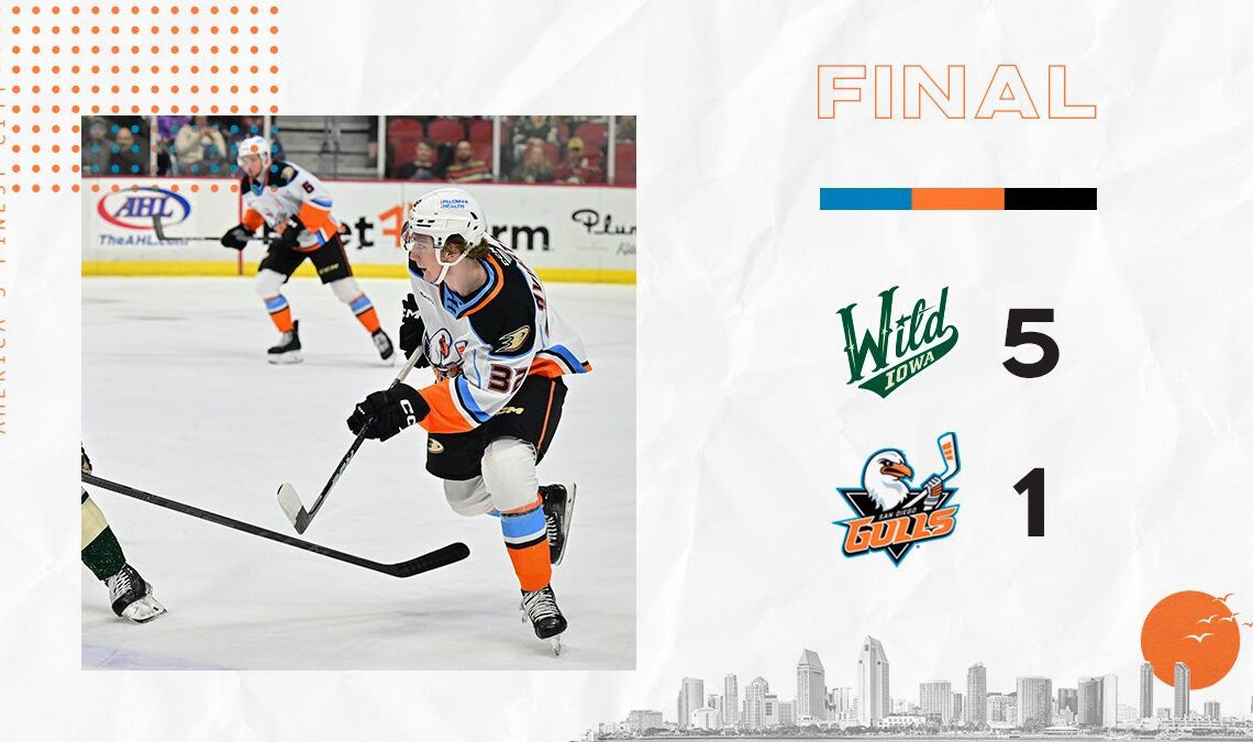 Gulls Open Weekend Series In Iowa With A Loss