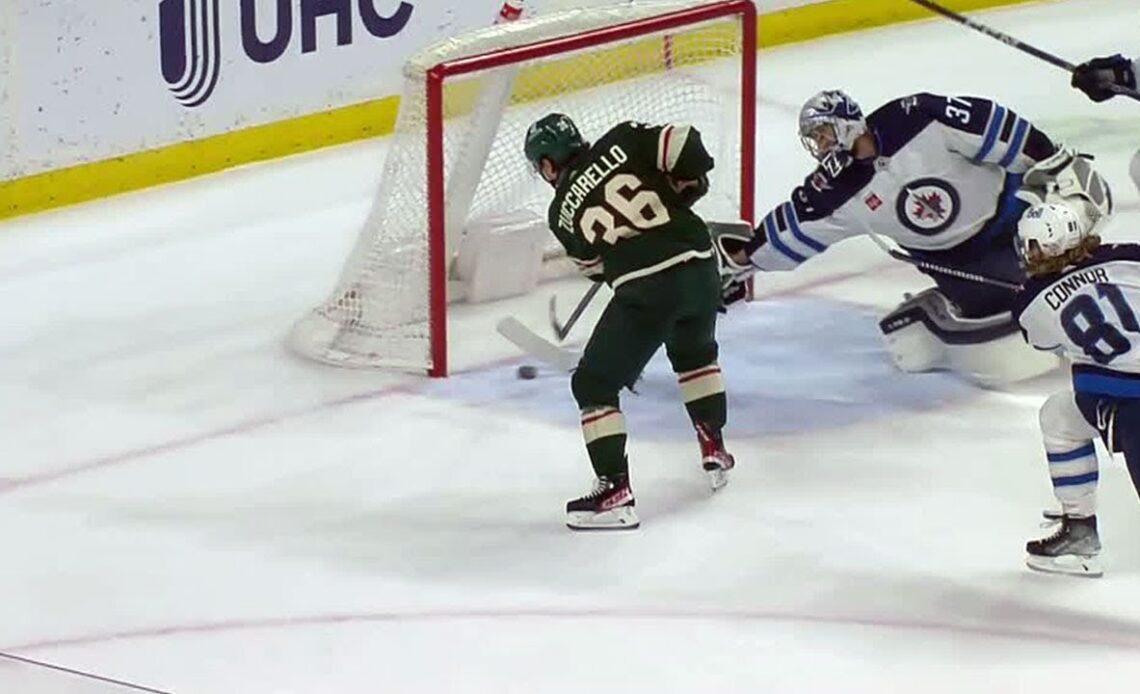 Hellebuyck makes INSANE save to secure Jets' playoff berth