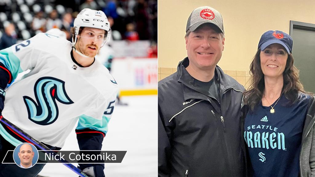 Kartye, parents each take long road to his NHL debut in Game 5 for Kraken
