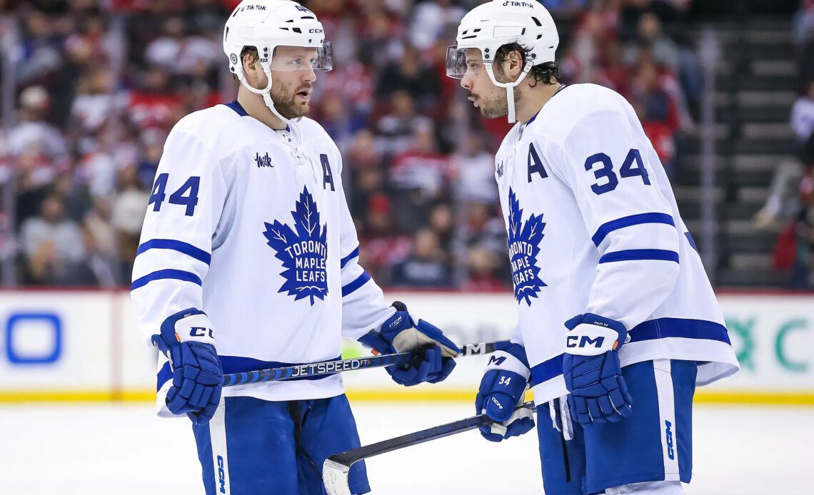 Auston Matthews Morgan Rielly Toronto Maple Leafs