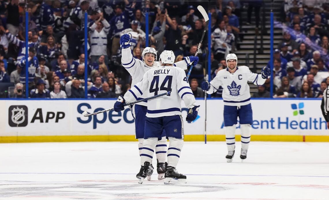 Morgan Rielly stuns the Bolts! Ties the game in Game 4!