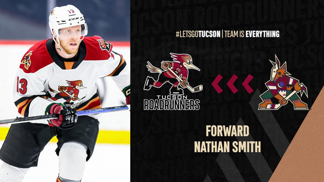 Nathan Smith Assigned To Tucson Roadrunners