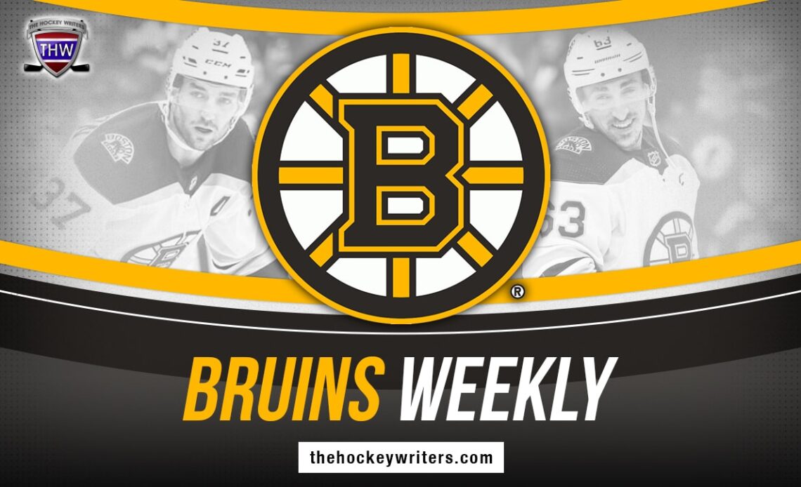 Boston Bruins Weekly Patrice Bergeron Brad Marchand