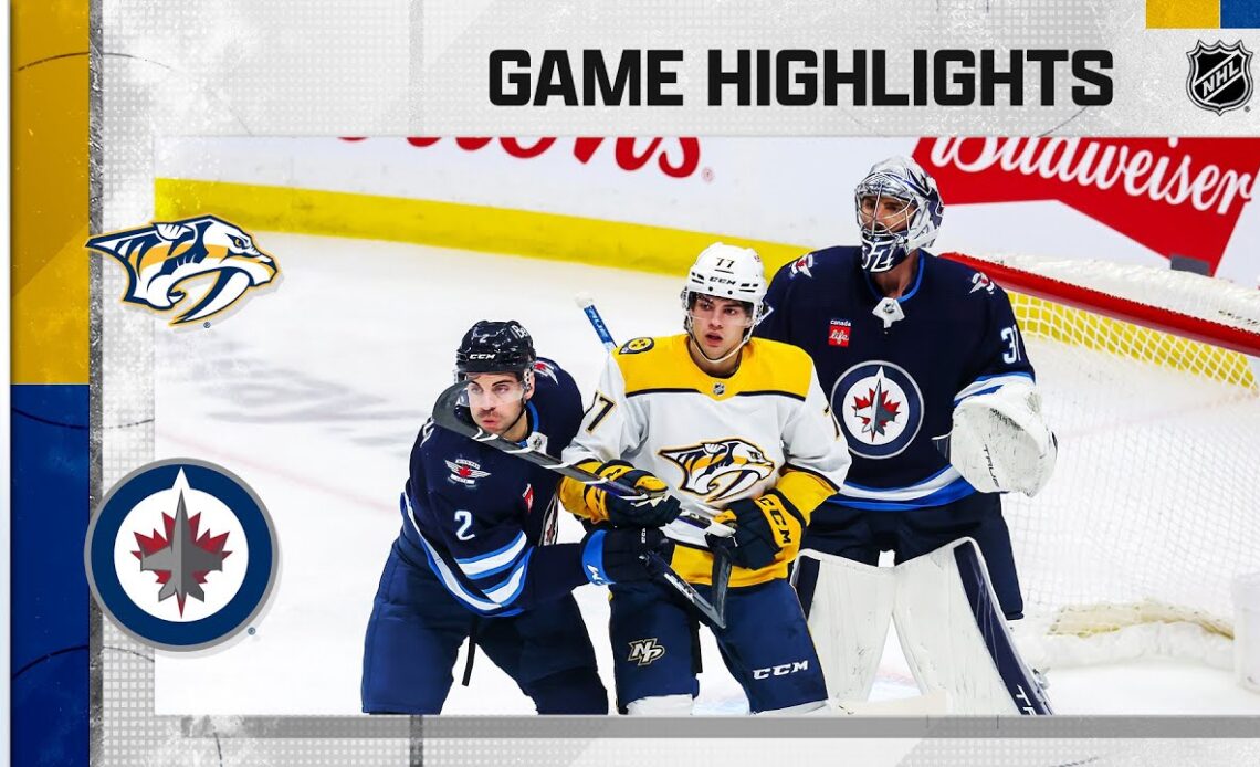 Predators @ Jets 4/8 | NHL Highlights 2023