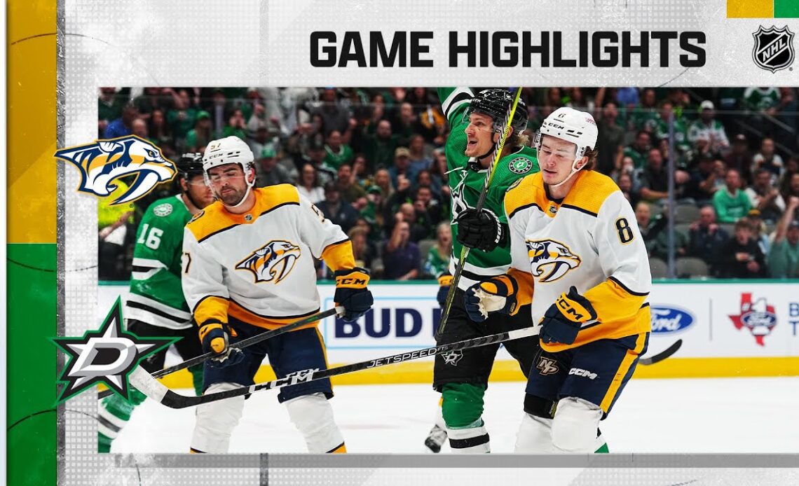 Predators @ Stars 4/3 | NHL Highlights 2023