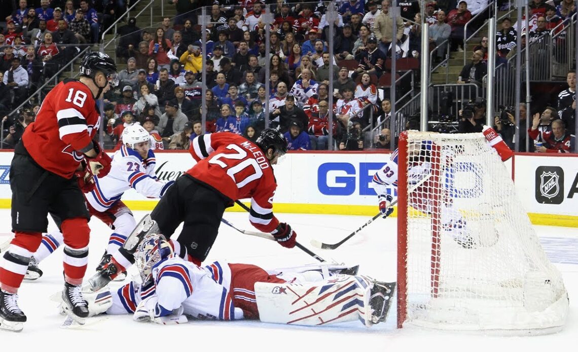 Michael McLeod outreaches Igor Shesterkin for the Game 7 lead!