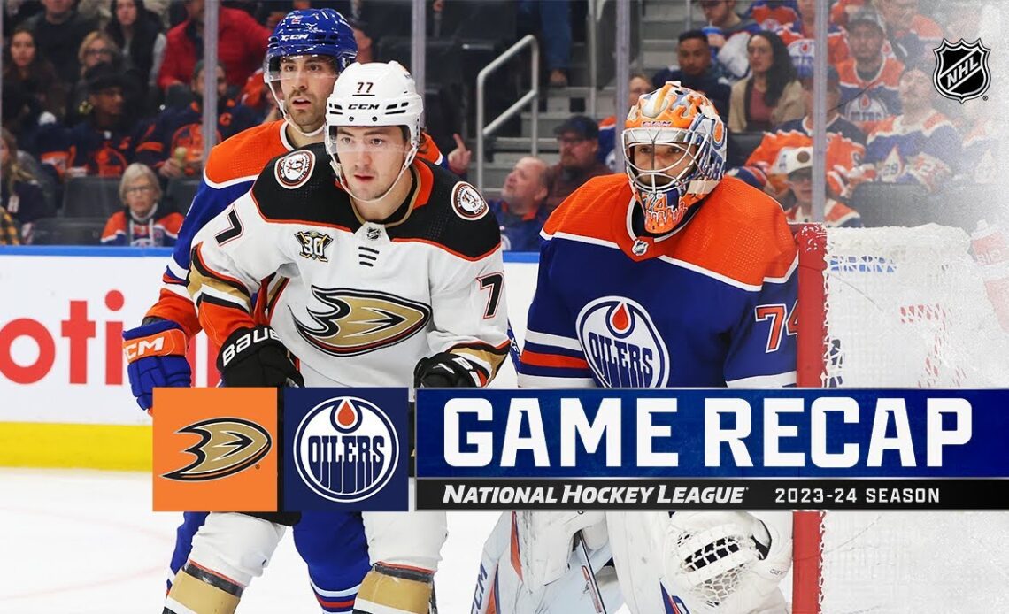 Ducks @ Oilers 11/26 | NHL Highlights 2023