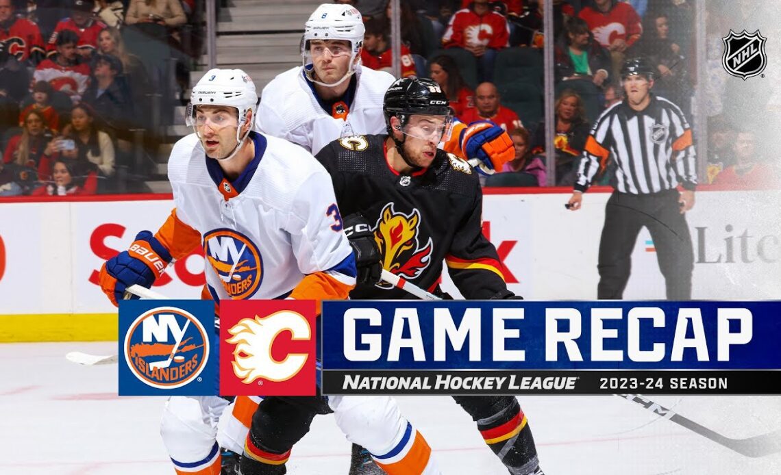 Islanders @ Flames 11/18 | NHL Highlights 2023