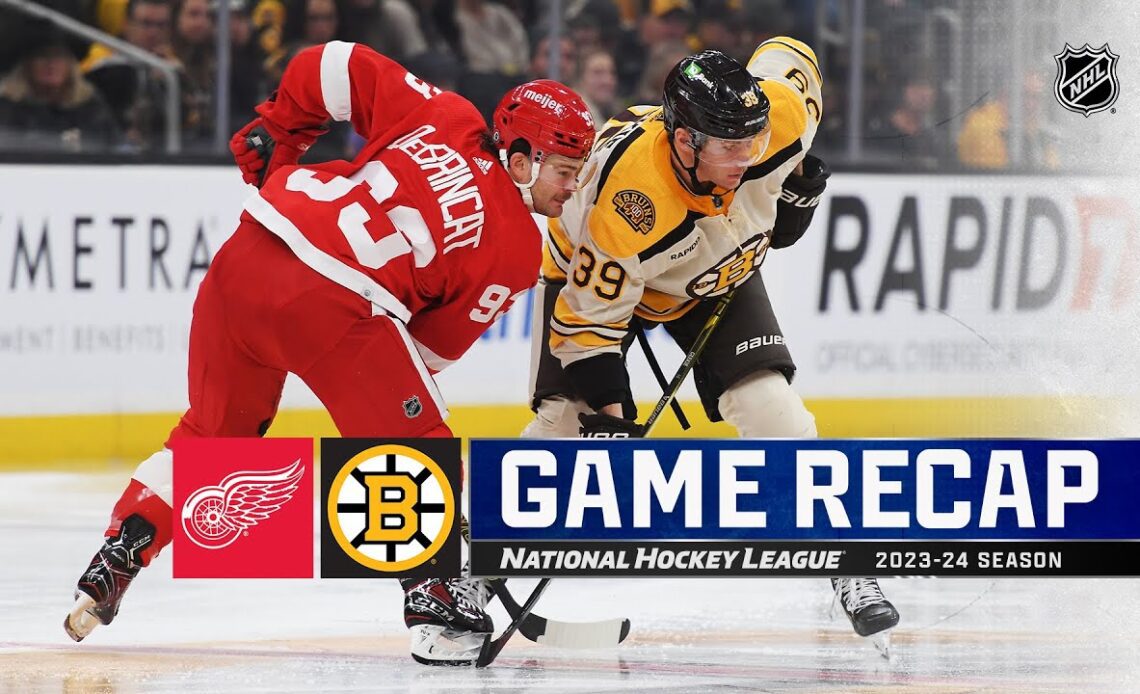 Red Wings @ Bruins 11/24 | NHL Highlights 2023