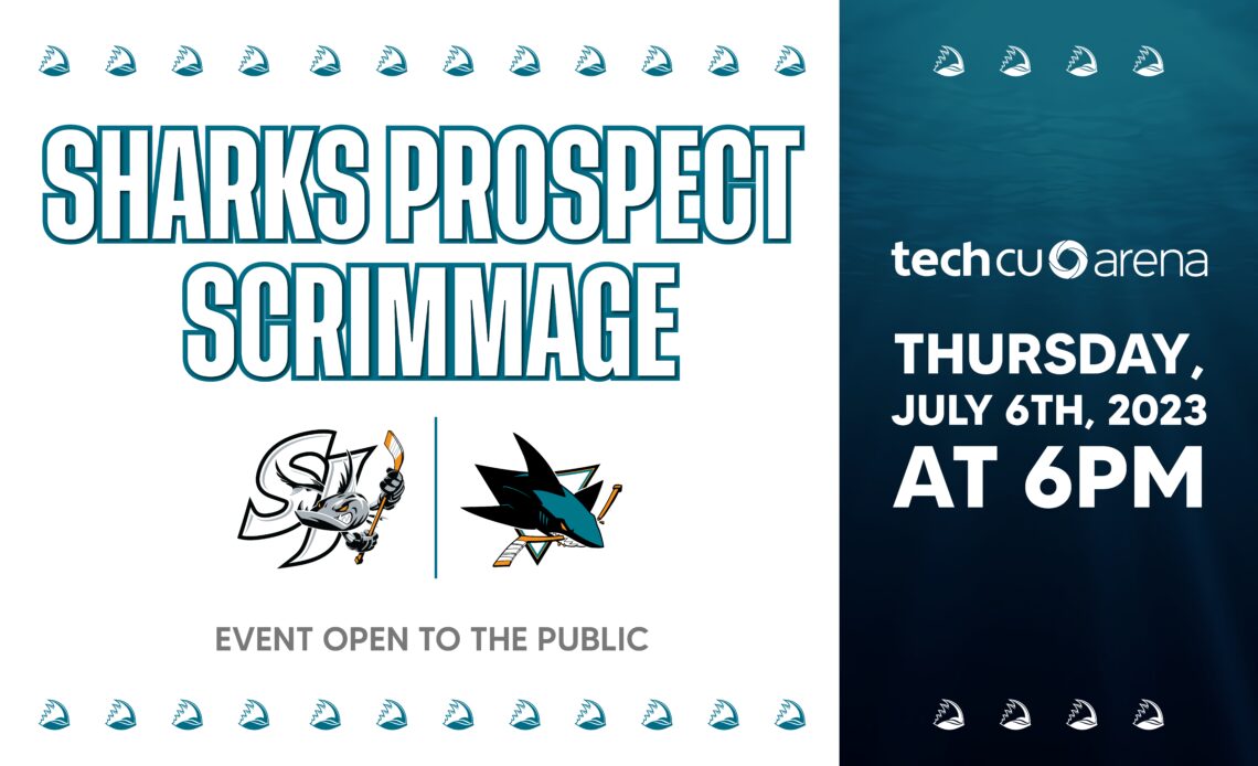 SHARKS PROSPECT SCRIMMAGE TO BE HELD AT TECH CU