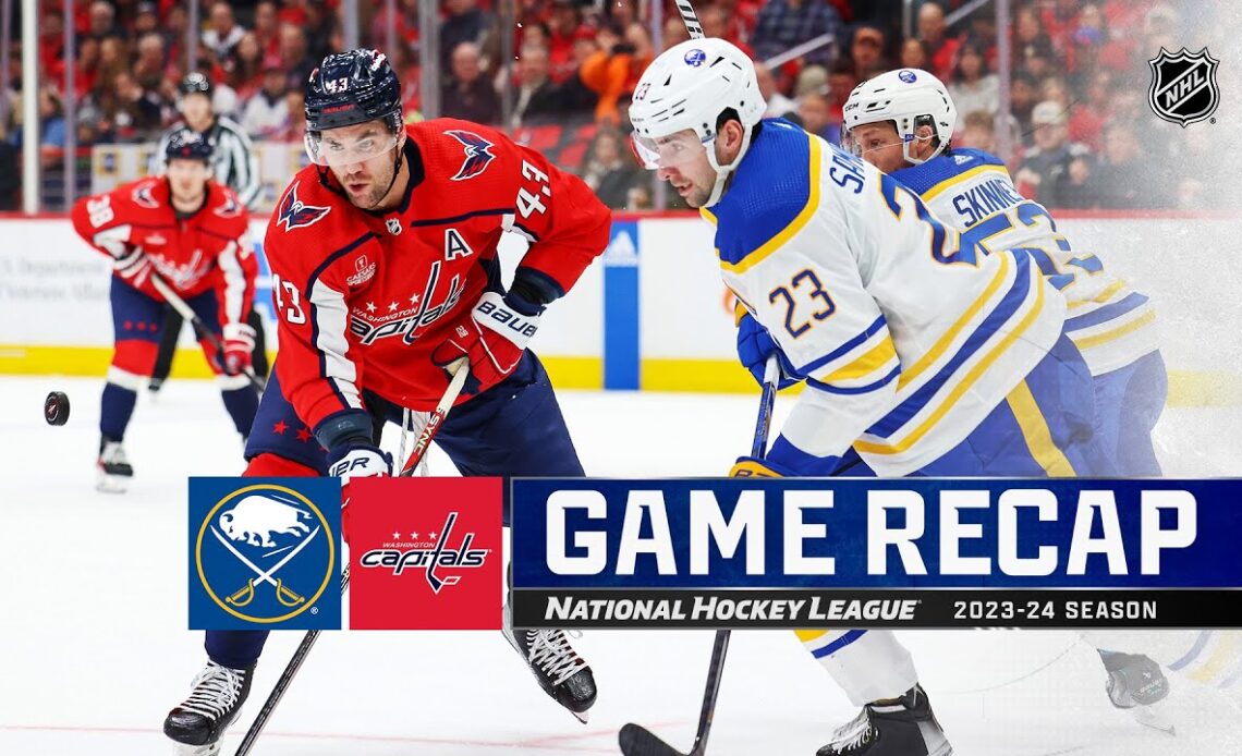 Sabres @ Capitals 11/22 | NHL Highlights 2023