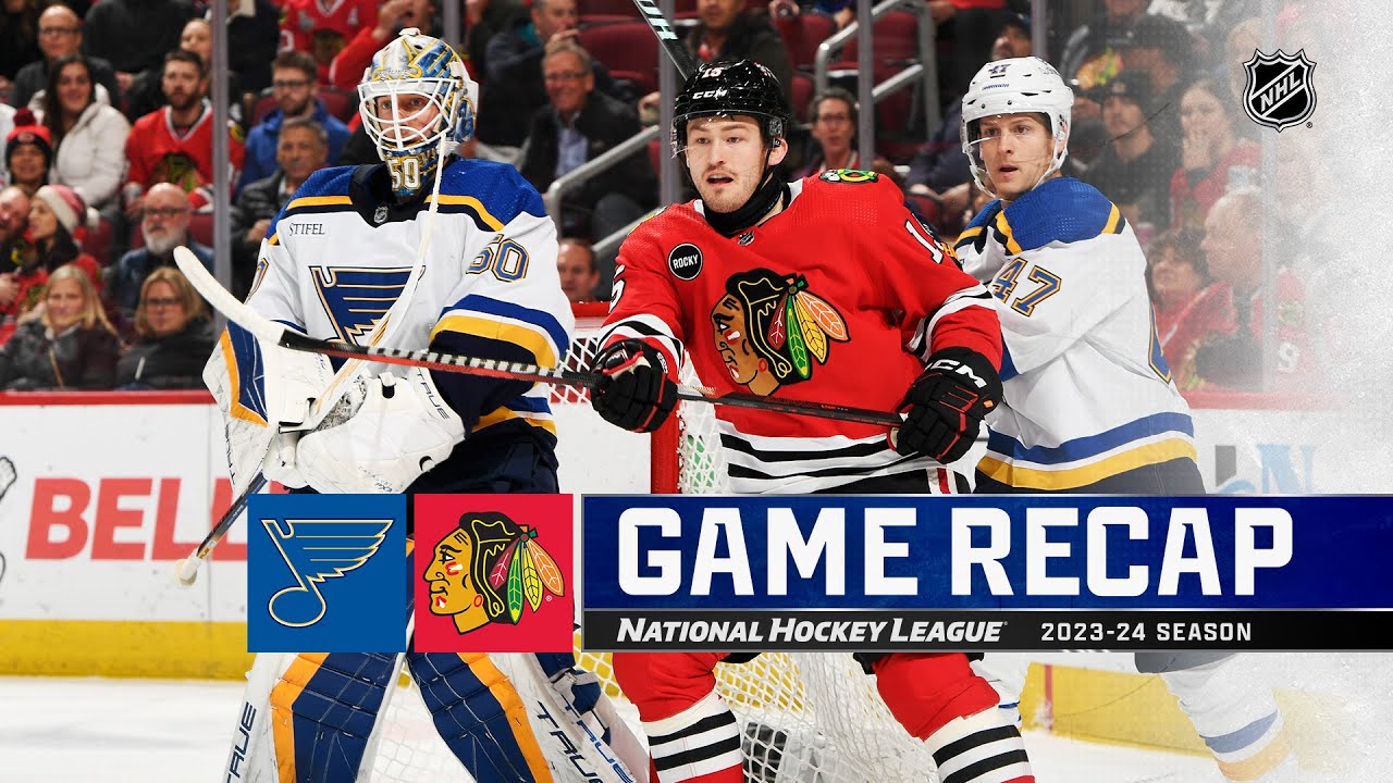 Blues @ Blackhawks 12/8 | NHL Highlights 2023