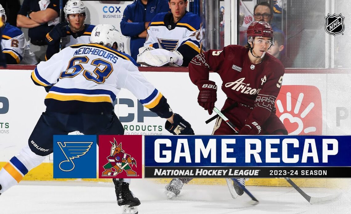 Blues @ Coyotes 12/2 | NHL Highlights 2023