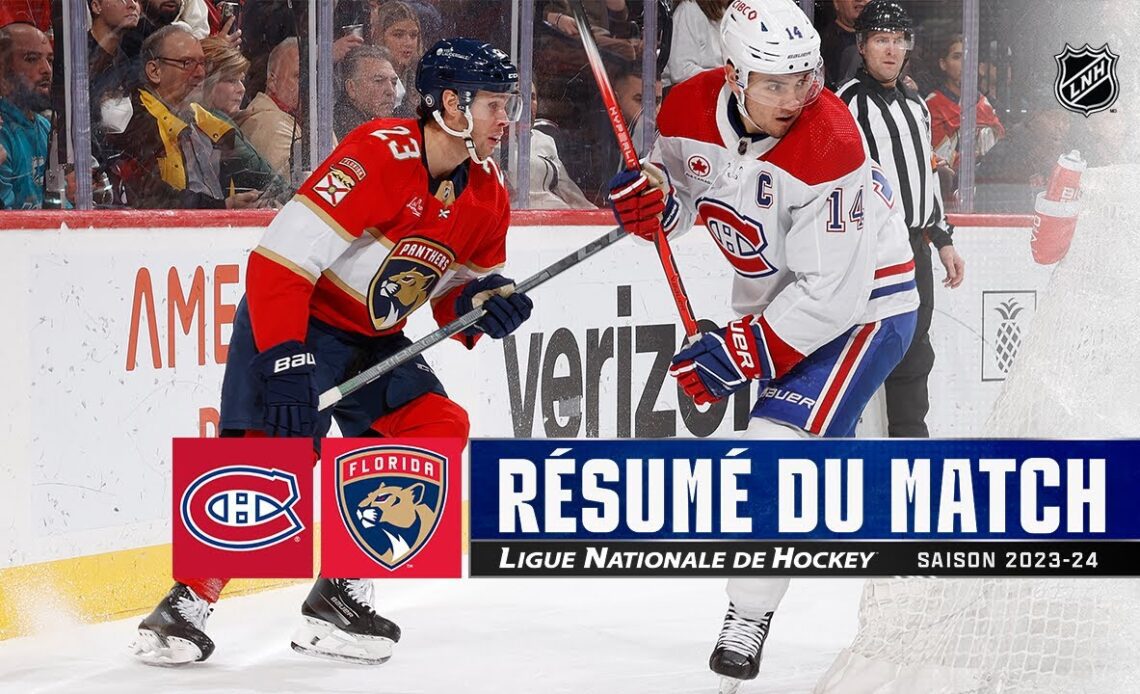 Canadiens vs Panthers 30/12 | Faits saillants