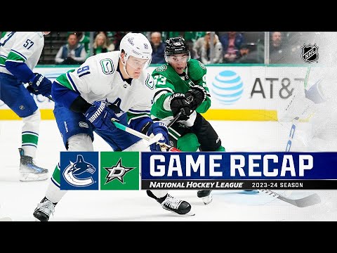 Canucks @ Stars 12/21 | NHL Highlights 2023