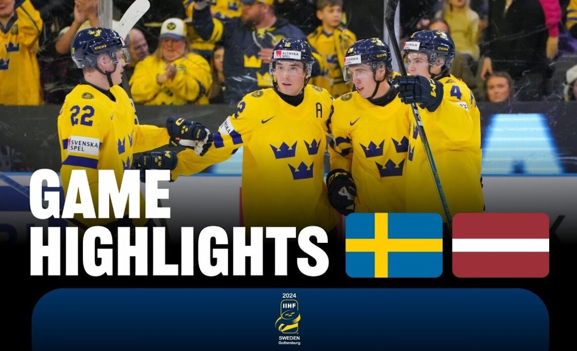 Highlights: Sweden vs Latvia | 2024 #WorldJuniors