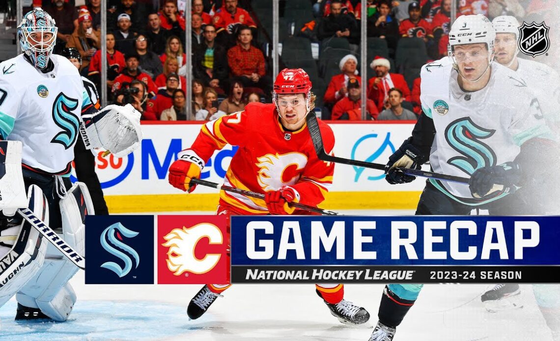 Kraken @ Flames 12/27 | NHL Highlights 2023