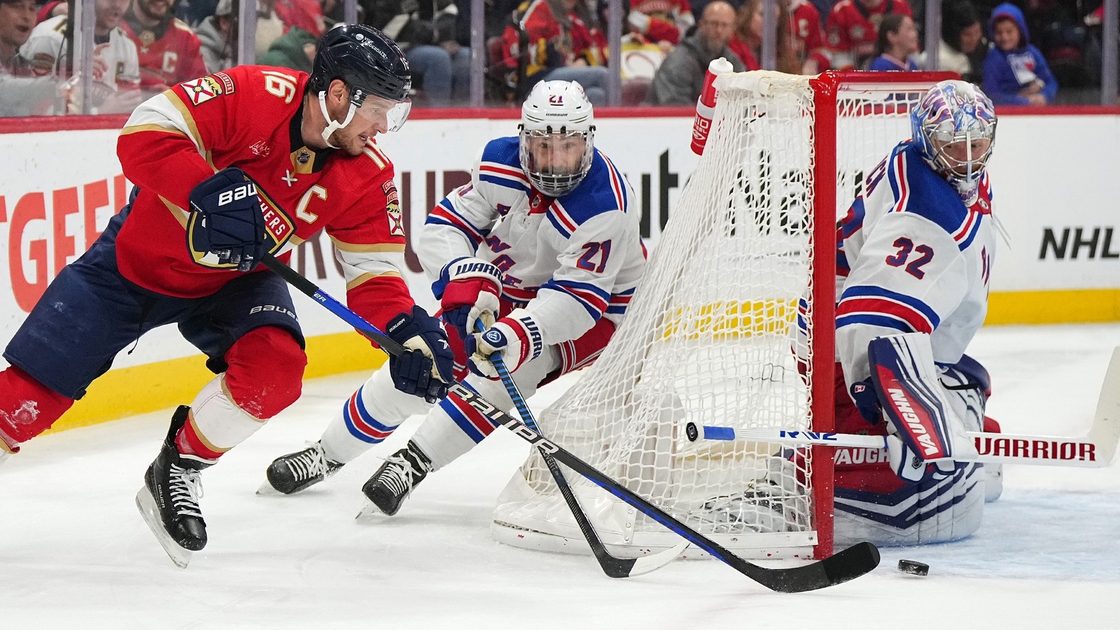 Rangers tie it twice but fall to Panthers, 4-3