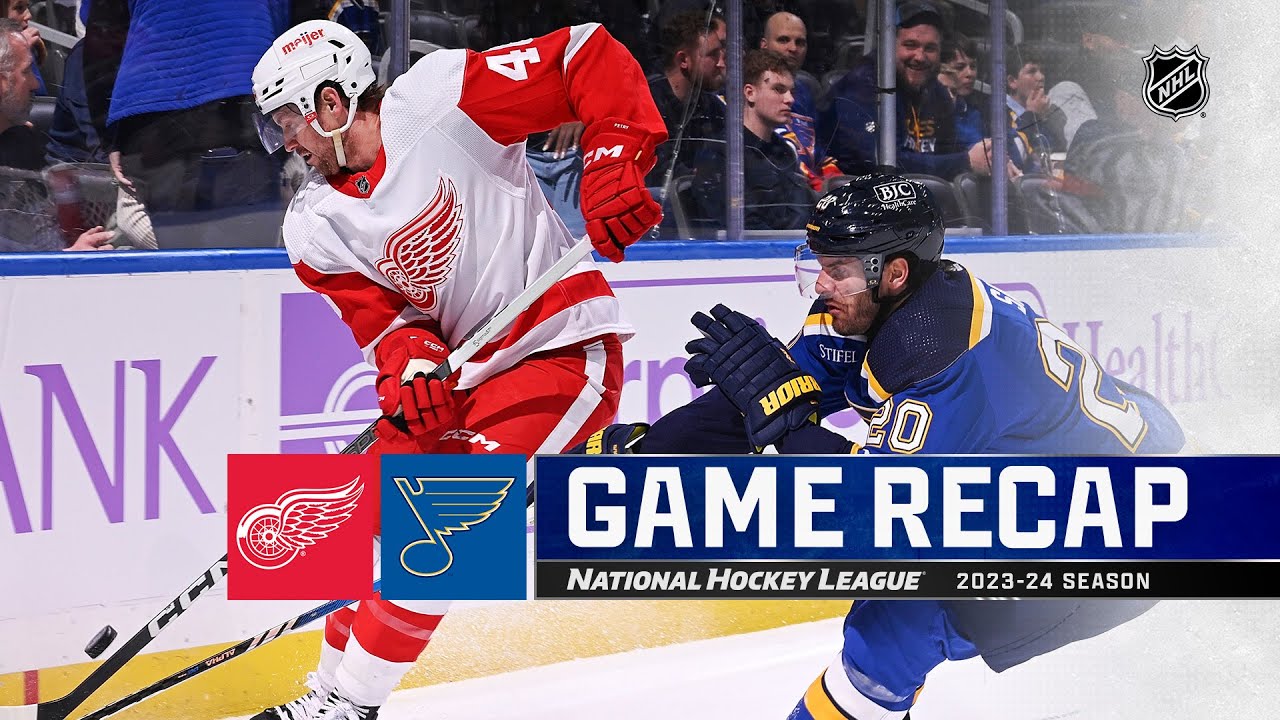 Red Wings @ Blues 12/12 | NHL Highlights 2023