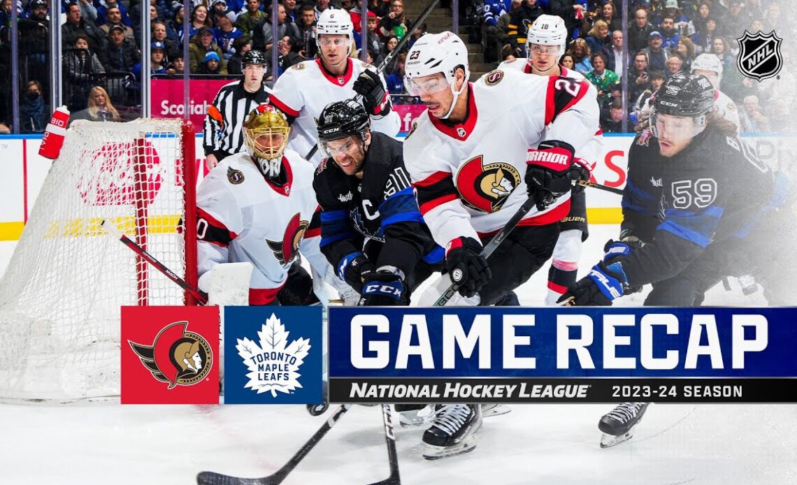 Senators @ Maple Leafs 12/27 | NHL Highlights 2023